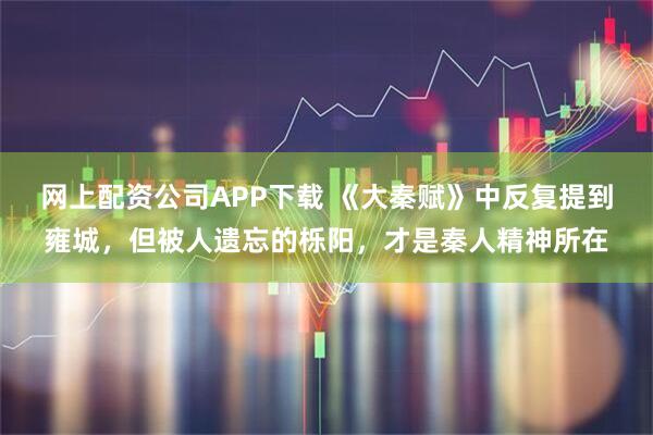 网上配资公司APP下载 《大秦赋》中反复提到雍城，但被人遗忘的栎阳，才是秦人精神所在